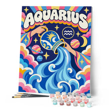 Load image into Gallery viewer, Retro Zodiac Aquarius