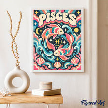 Load image into Gallery viewer, Retro Zodiac Pisces