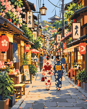 Load image into Gallery viewer, Paint by numbers kit for adults A Stroll in Bloom Figured'Art UK