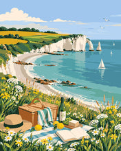 Load image into Gallery viewer, Paint by numbers kit for adults Seaside Picnic Figured'Art UK