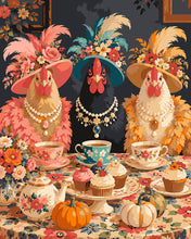 Load image into Gallery viewer, Paint by numbers kit for adults Tea with the Ladies Figured'Art UK