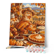 Load image into Gallery viewer, Thanksgiving Cat Feast