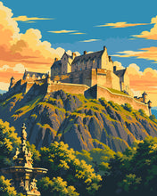 Load image into Gallery viewer, Paint by numbers kit for adults Edinburgh Castle Figured'Art UK
