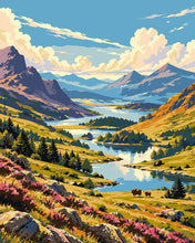 Load image into Gallery viewer, Paint by numbers kit for adults Highland View Figured'Art UK