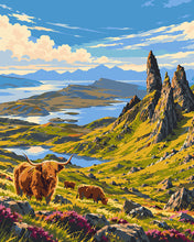 Load image into Gallery viewer, Paint by numbers kit for adults Isle of Skye Figured'Art UK