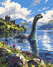 Load image into Gallery viewer, Paint by numbers kit for adults Loch Ness Monster Figured'Art UK