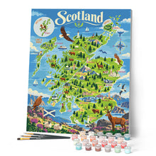 Load image into Gallery viewer, Scotland Tourist Map