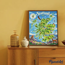 Load image into Gallery viewer, Scotland Tourist Map