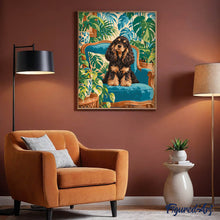Load image into Gallery viewer, Cocker Spaniel in the Jungle Lounge