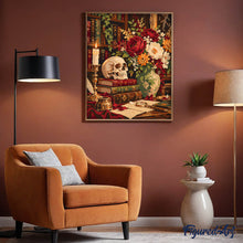Load image into Gallery viewer, Candlelit Gothic Library Still Life