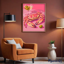 Load image into Gallery viewer, Pink Crab with Martini