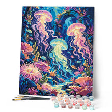 Load image into Gallery viewer, Glowing Jellyfish Underwater Ruins