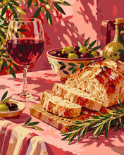 Load image into Gallery viewer, Paint by numbers kit for adults Rustic Italian Aperitivo Figured'Art UK