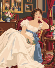 Load image into Gallery viewer, Paint by numbers kit for adults Romantic Portrait in a Regency Salon Figured'Art UK