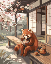 Load image into Gallery viewer, Paint by numbers kit for adults Sakura Noodle Break Figured'Art UK