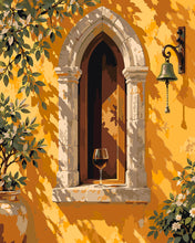 Load image into Gallery viewer, Paint by numbers kit for adults Sunlit Gothic Window Figured'Art UK