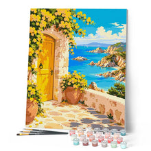 Load image into Gallery viewer, Mediterranean Terrace by the Sea