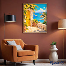 Load image into Gallery viewer, Mediterranean Terrace by the Sea