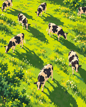 Load image into Gallery viewer, Paint by numbers kit for adults Sunlit Pasture Figured'Art UK