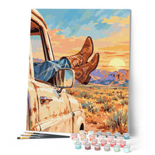 Load image into Gallery viewer, Sunset Road Trip Through the Desert