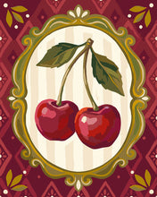 Load image into Gallery viewer, Paint by numbers kit for adults Vintage Cherry Charm Figured'Art UK