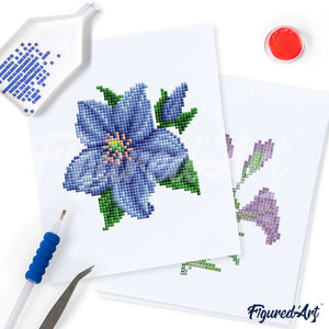 Gem Painting kit - Flowers 2 series