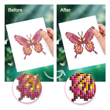 Load image into Gallery viewer, Mini Diamond Painting 15x20cm (4 pieces) - Vibrant Wings: A Butterfly Quartet