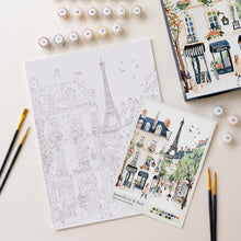 Load image into Gallery viewer, Paint by Numbers Gift Box - Watercolour Paris Street
