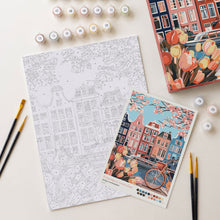 Load image into Gallery viewer, Paint by Numbers Gift Box - Spring in Amsterdam