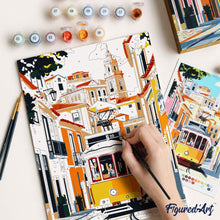 Load image into Gallery viewer, Paint by Numbers Gift Box - Lisbon Streets