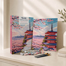 Load image into Gallery viewer, Paint by Numbers Gift Box - Mount Fuji Pagoda