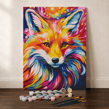 Load image into Gallery viewer, Paint by Numbers Gift Box - Colourful Abstract Fox