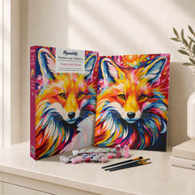 Load image into Gallery viewer, Paint by Numbers Gift Box - Colourful Abstract Fox