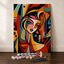 Load image into Gallery viewer, Paint by Numbers Gift Box - Abstract Woman