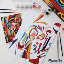 Load image into Gallery viewer, Paint by Numbers Gift Box - Abstract Woman