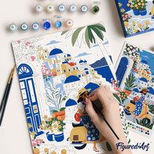 Load image into Gallery viewer, Paint by Numbers Gift Box - Santorini Escape
