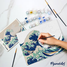 Load image into Gallery viewer, Paint by Numbers Gift Box - The Great Wave off Kanagawa
Katsushika Hokusai