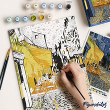 Load image into Gallery viewer, Paint by Numbers Gift Box - Café Terrace at Night
Vincent van Gogh