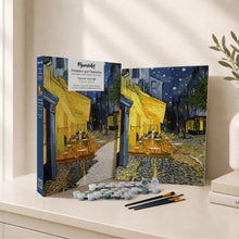 Load image into Gallery viewer, Paint by Numbers Gift Box - Café Terrace at Night
Vincent van Gogh