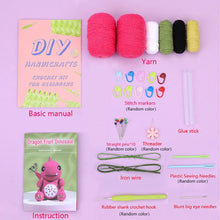 Load image into Gallery viewer, Amigurumi Crochet Kit - Dragon Fruit Dino