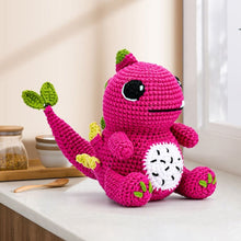 Load image into Gallery viewer, Amigurumi Crochet Kit - Dragon Fruit Dino