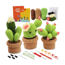 Load image into Gallery viewer, Amigurumi Crochet Kit - Cactus Trio