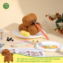 Load image into Gallery viewer, Amigurumi Crochet Kit - Brown Poodle