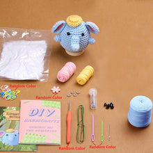 Load image into Gallery viewer, Amigurumi Crochet Kit - Elephant Ball with Hat