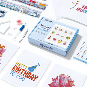 Gem Painting kit - Happy Birthday series