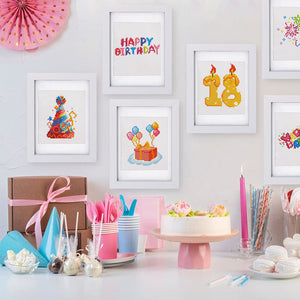 Gem Painting kit - Happy Birthday series