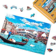 Load image into Gallery viewer, Wooden Puzzle - Venice Canal Scene