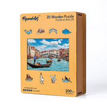 Load image into Gallery viewer, Wooden Puzzle - Venice Canal Scene