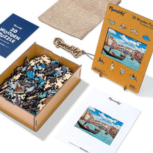 Load image into Gallery viewer, Wooden Puzzle - Venice Canal Scene