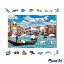 Load image into Gallery viewer, Wooden Puzzle - Venice Canal Scene
